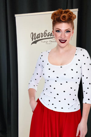 DE VIL MONO POLKA DOT TOP