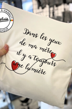 Coussin – DANS LES YEUX DE MA MERE – ARNO