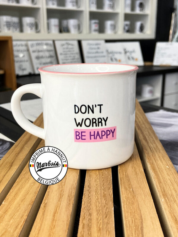 Mug rétro - DON'T WORRY BE HAPPY