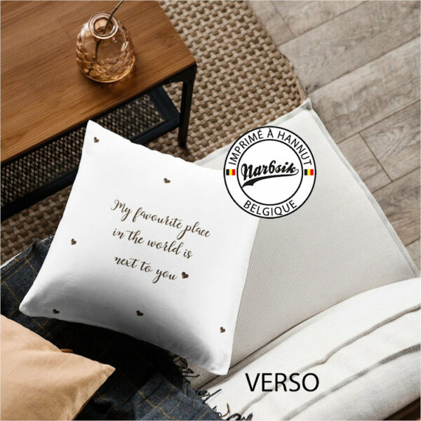 Coussin - MON ENDROIT PREFERE SUR TERRE EST A TES COTES – Image 2