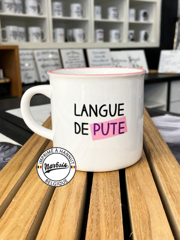 Mug rétro - LANGUE DE PUTE