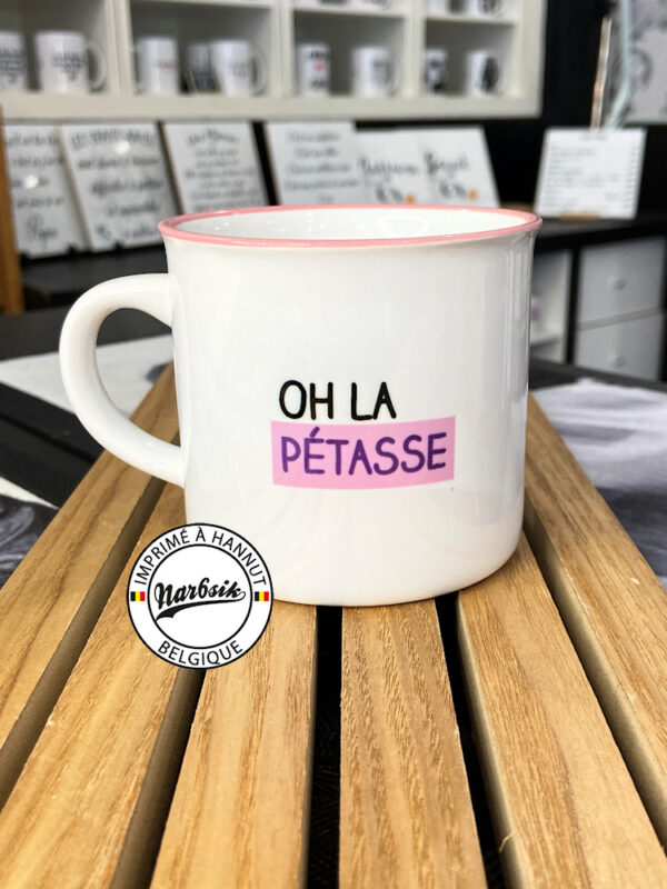 Mug rétro - OH LA PÉTASSE