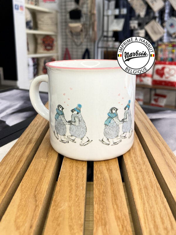 Tasse - COUPLE DE PINGOUINS AMOUREUX